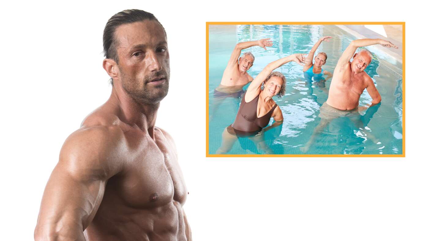 Absolutely Shredded Guy Reveals His Secret Is Water Aerobics