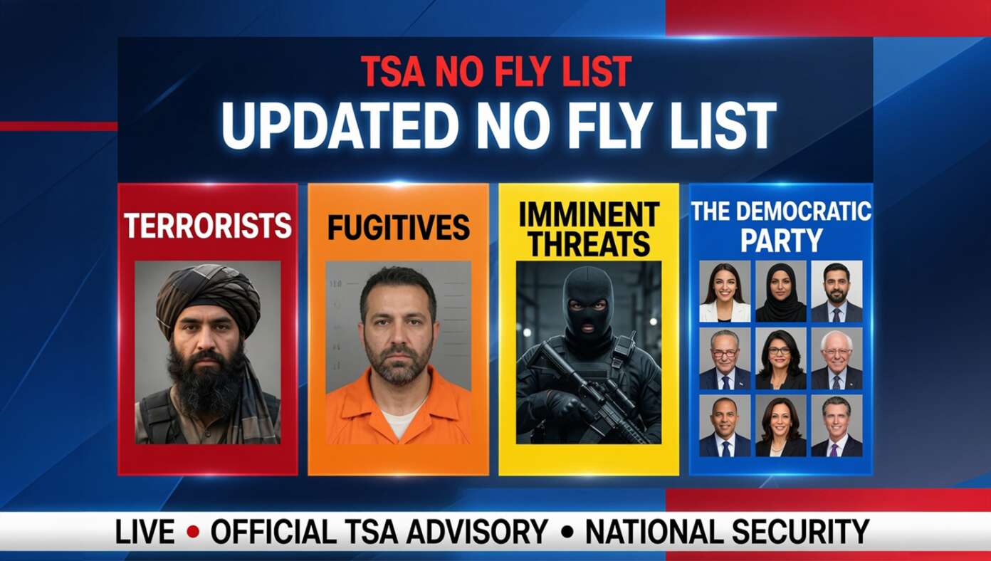 Entire Democrat Party Placed On 'No Fly' List