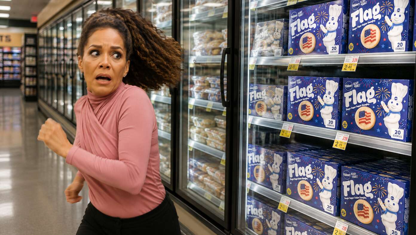 Sonny Hostin Flees In Terror After Seeing Pillsbury American Flag Cookie Dough