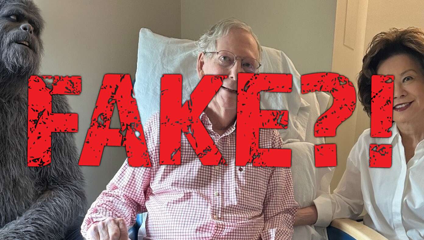 7 Clear Signs Mitch McConnell's Hospital Photo Is Fake