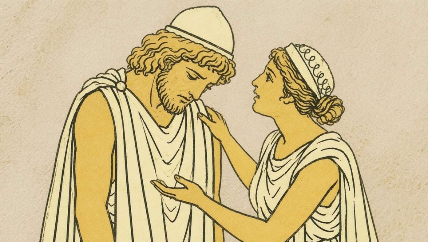 Odysseus Finally Returns Home After 20 Years And Oh No! Penelope Is Out Of Baking Powder And Needs Him To Run Out Again Real Quick
