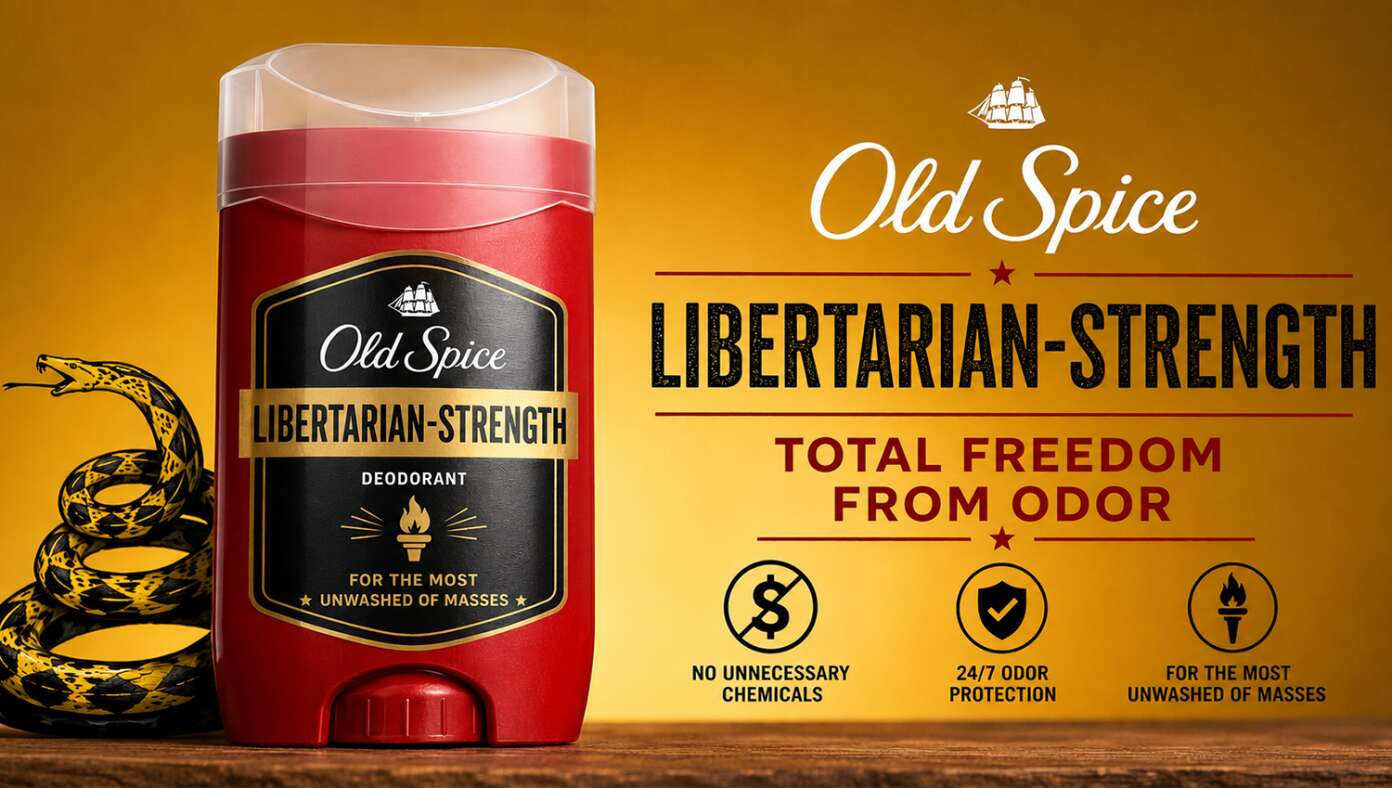Old Spice Introduces New Libertarian Strength Deodorant