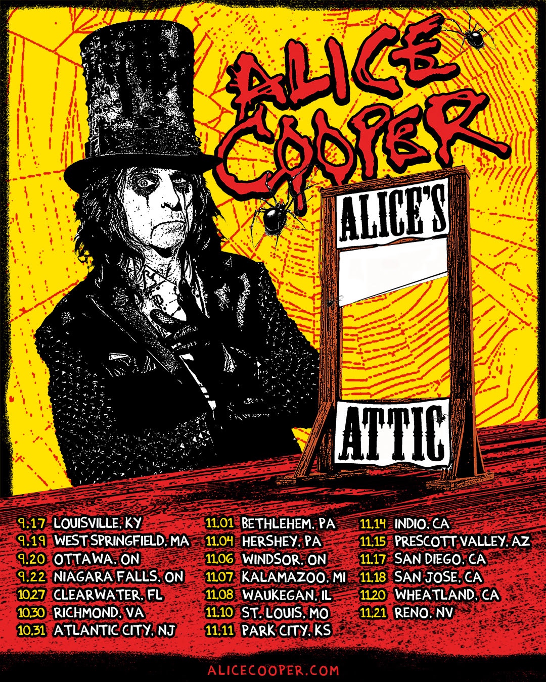 Alice Cooper Unveils Fall 2026 North American Concert Schedule