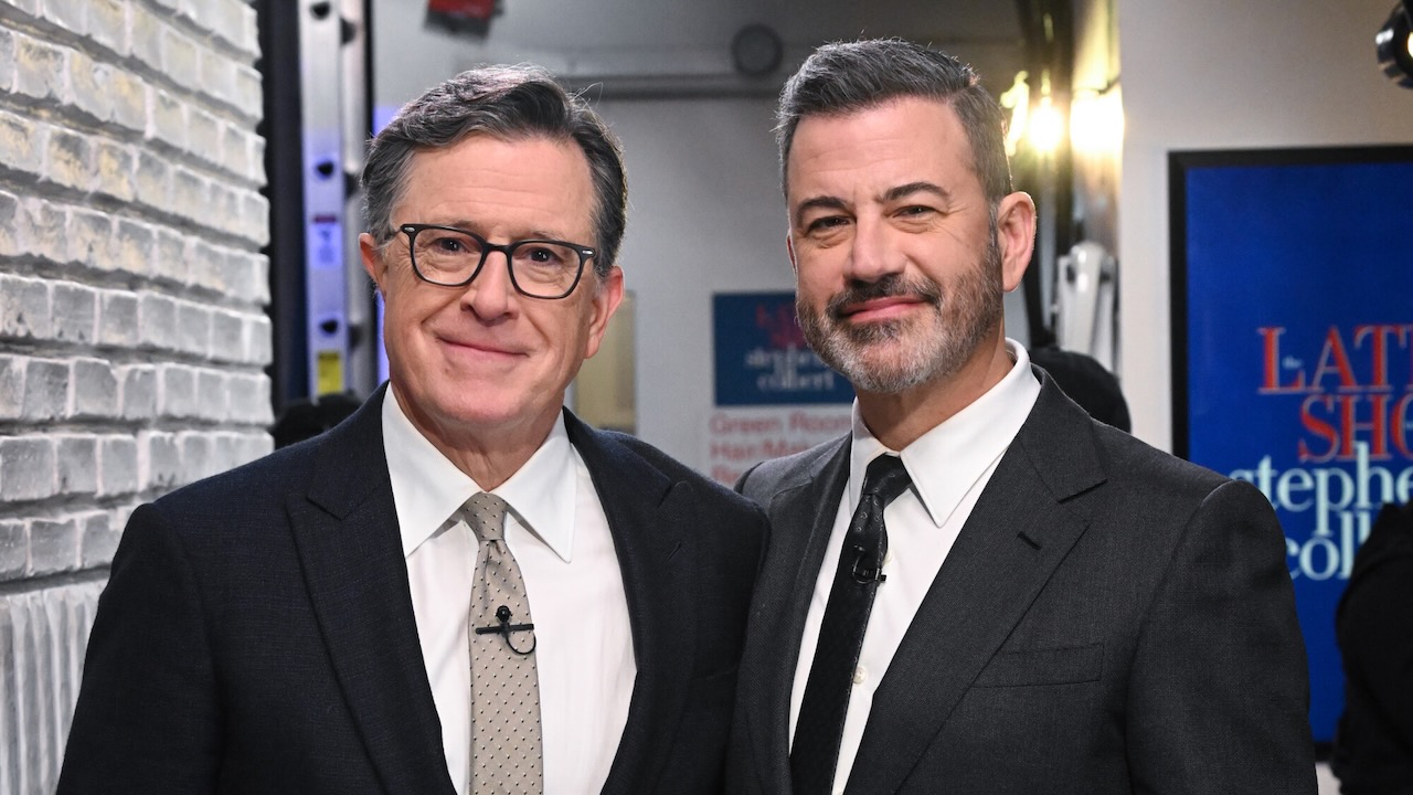 Colbert Gets Open Invitation to Guest Host Kimmels Late Night Show