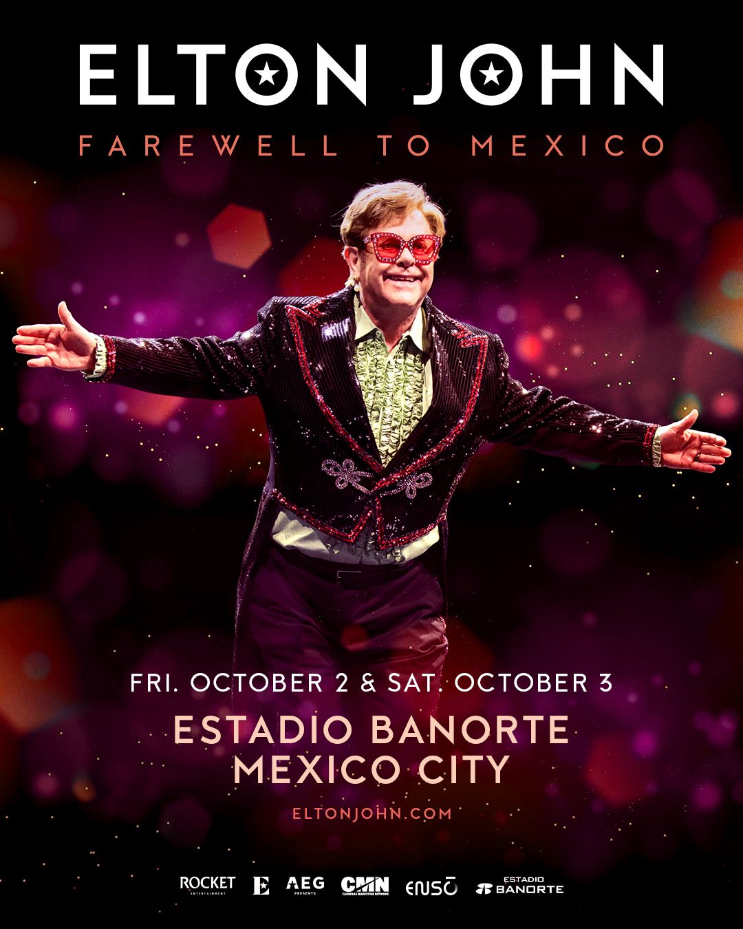 Elton John Sets Farewell Concerts In Mexico City
