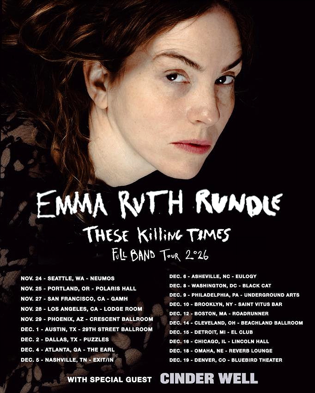 Emma Ruth Rundle Unveils 2026 US Tour And New Single