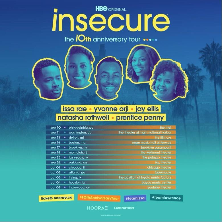 Issa Rae Launches Insecure 10th Anniversary Tour