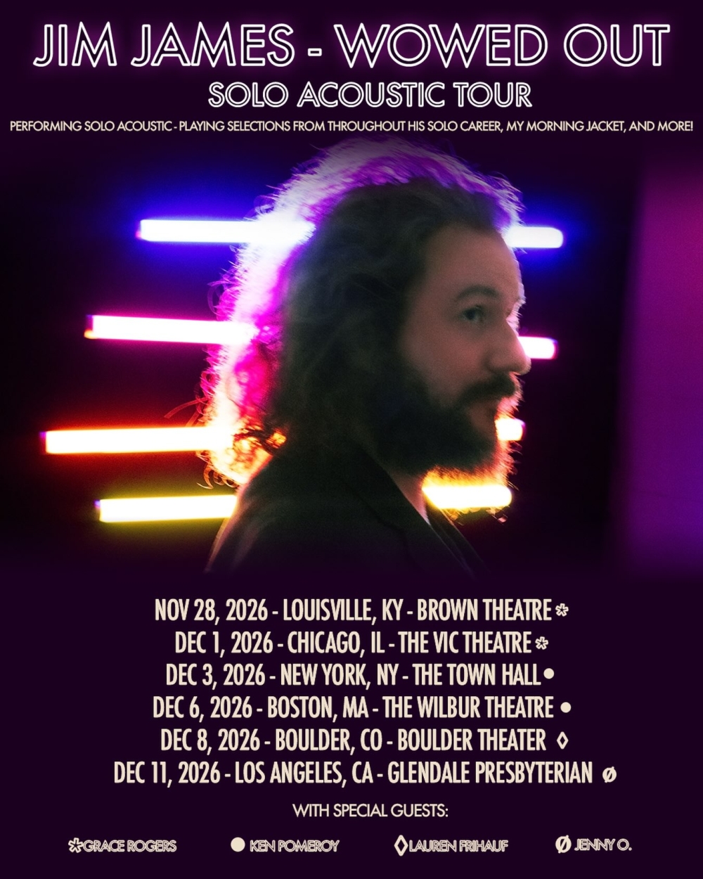 Jim James Unveils 2026 Solo Acoustic Tour And New Music