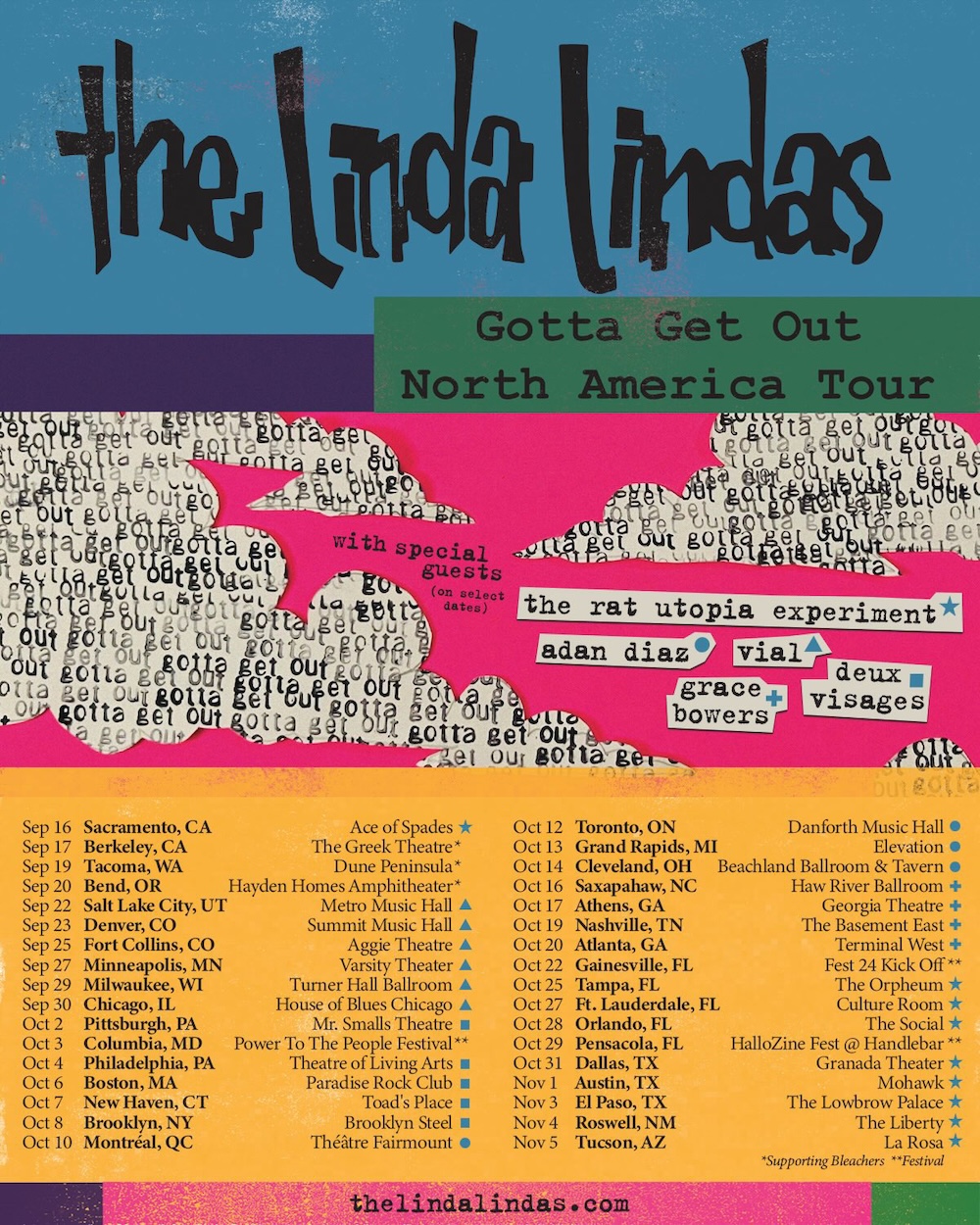 Linda Lindas Plot 2026 North American Concert Trek