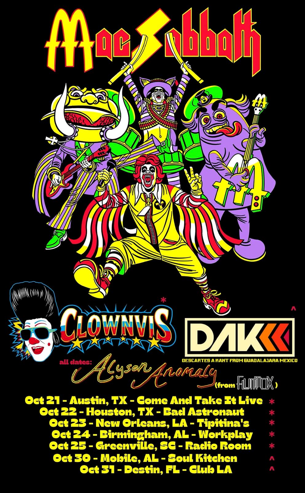 Mac Sabbath Launches Headlining US Fall Tour Before GWAR Run