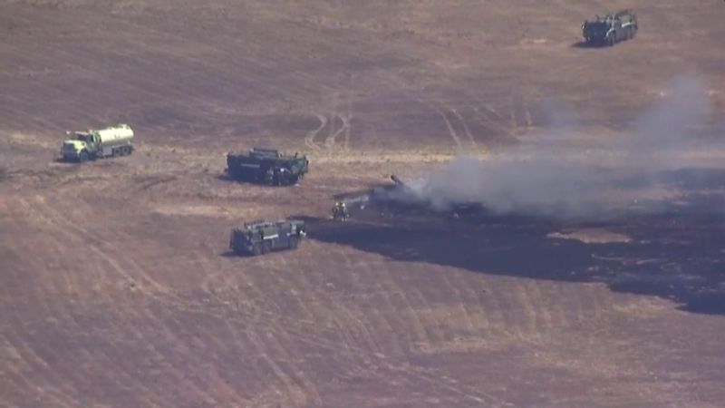 Marine Corps Base Gets Free BBQ Courtesy of Crashing Jet