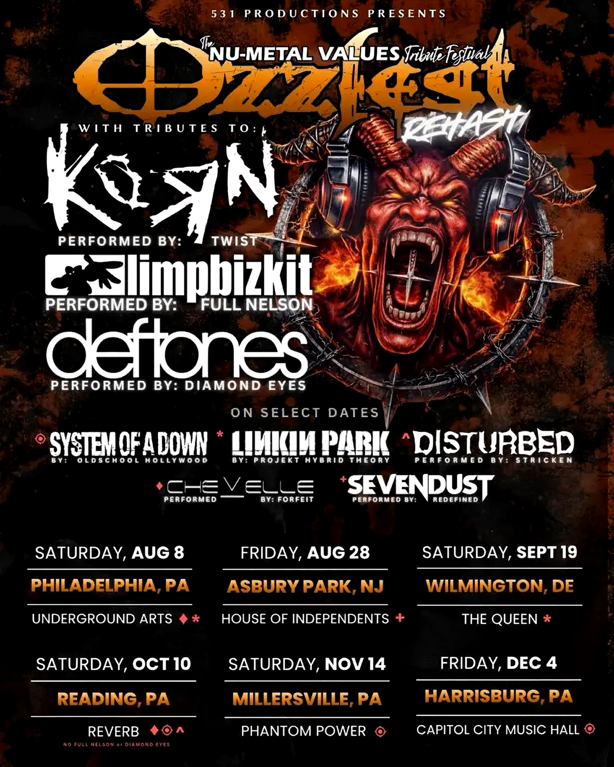 Nu Metal Legends Unite For Ozzfest Inspired Tour