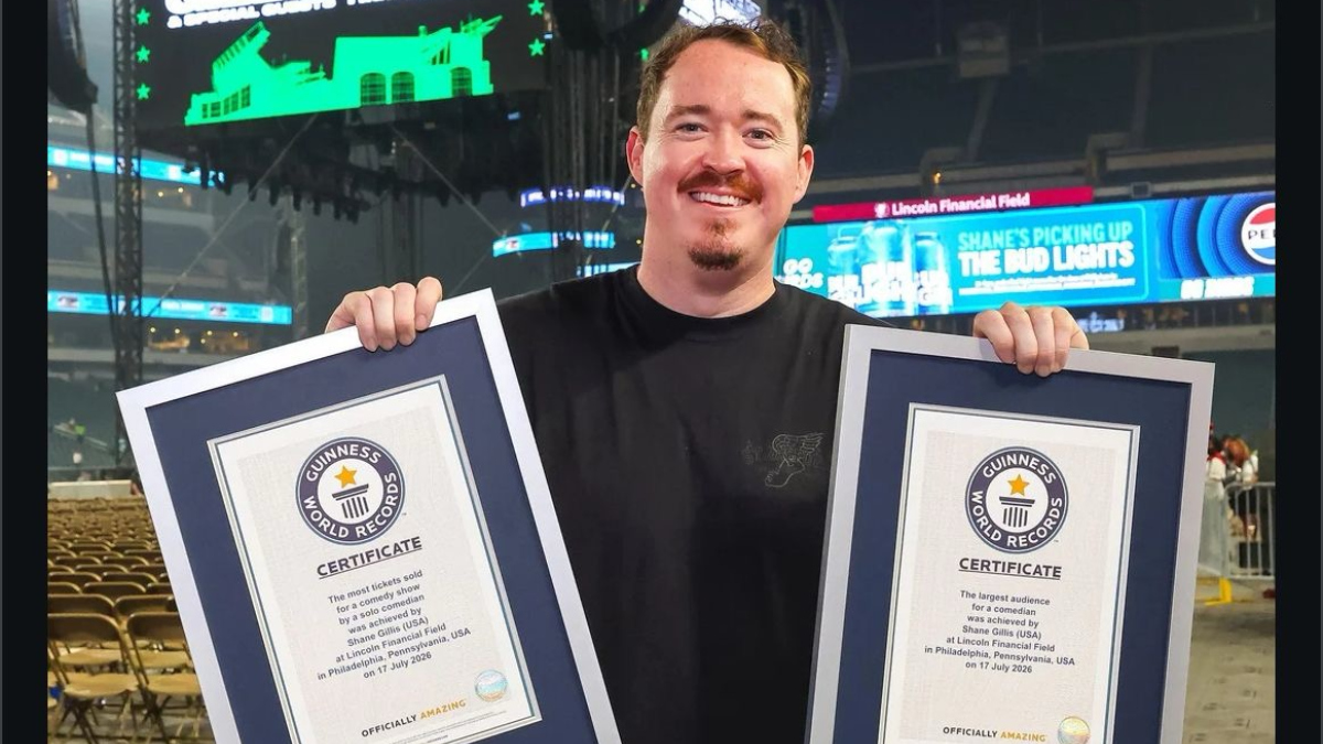 Shane Gillis Shatters Two Guinness Comedy Records Live