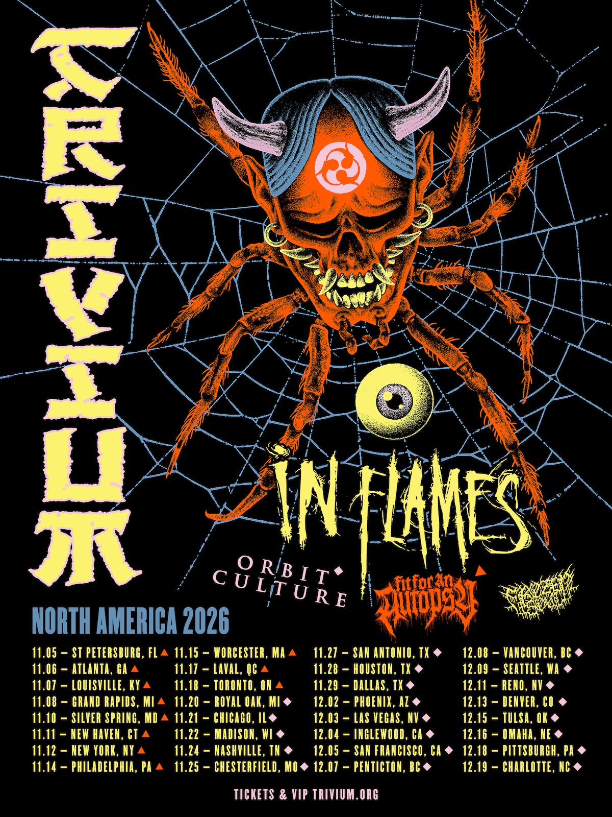 Trivium Teams Up with In Flames for Fall 2026 Tour