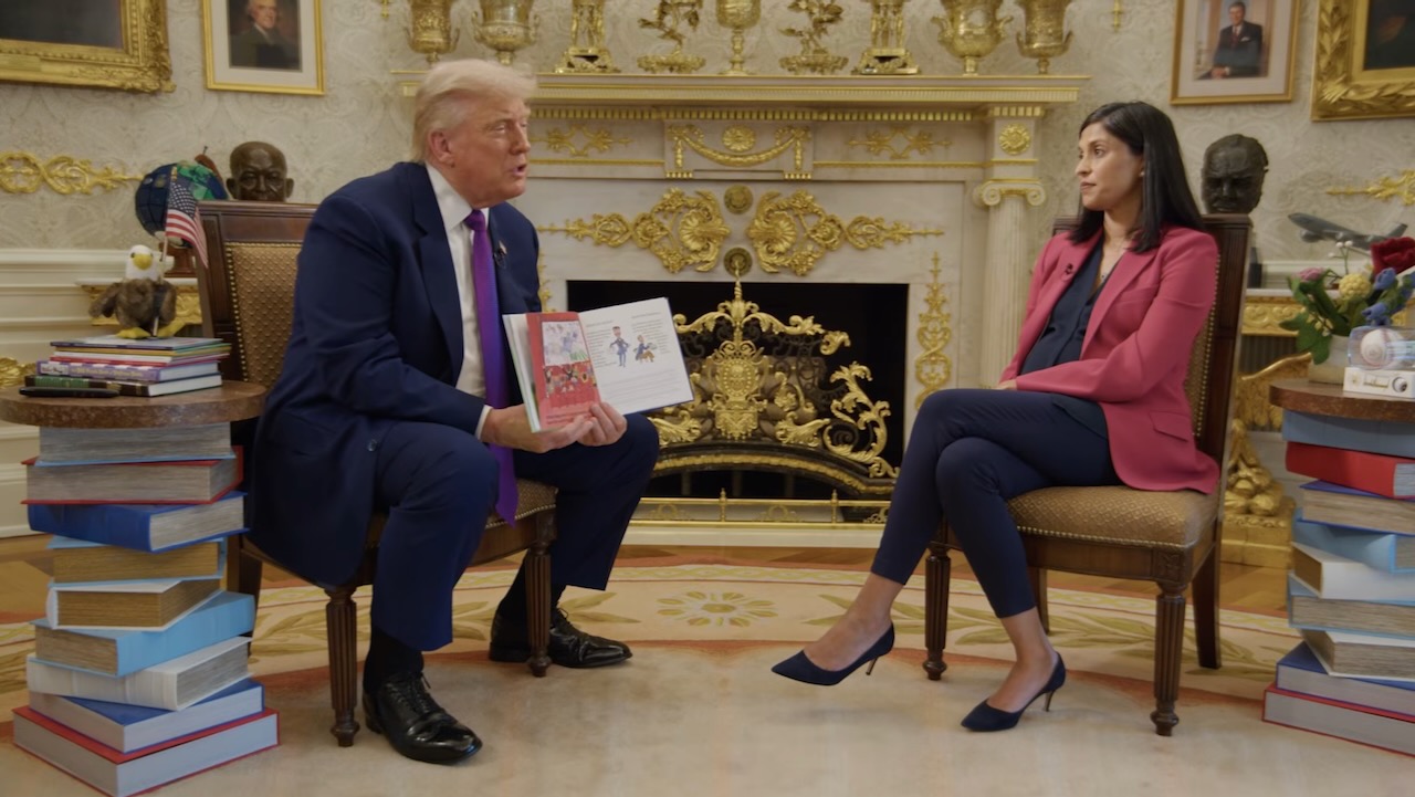 Trump Tries to Read Second Grade Level Book