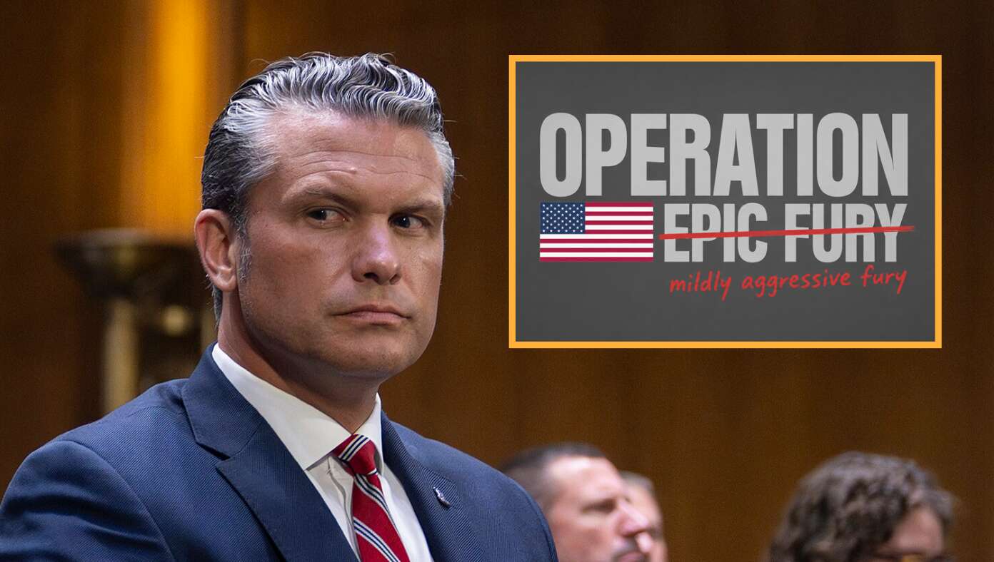 Due To Depleted Missile Supply, 'Operation Epic Fury' Downgraded To 'Operation Mildly Aggressive Fury'