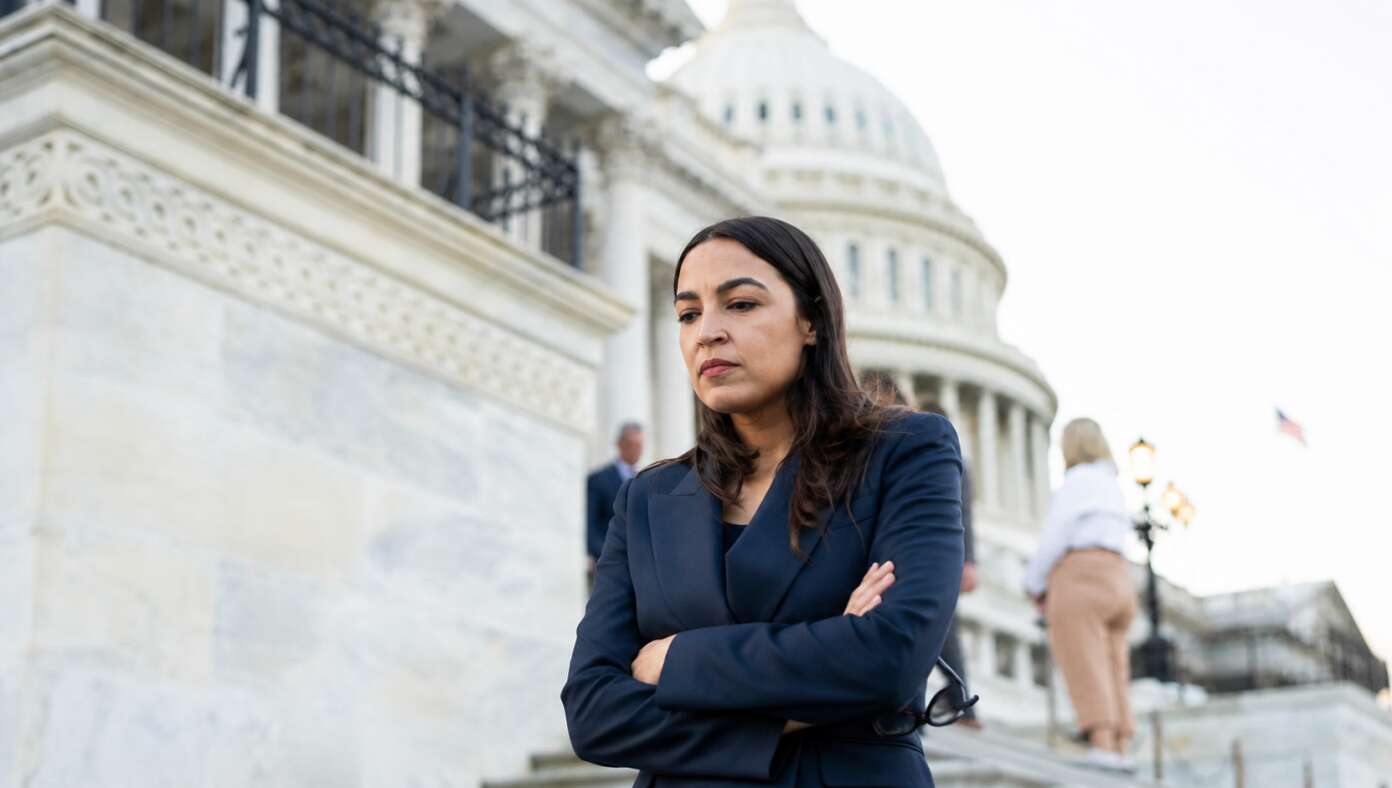 AOC Struggling To Meet Single Men Under Age 90 At Work