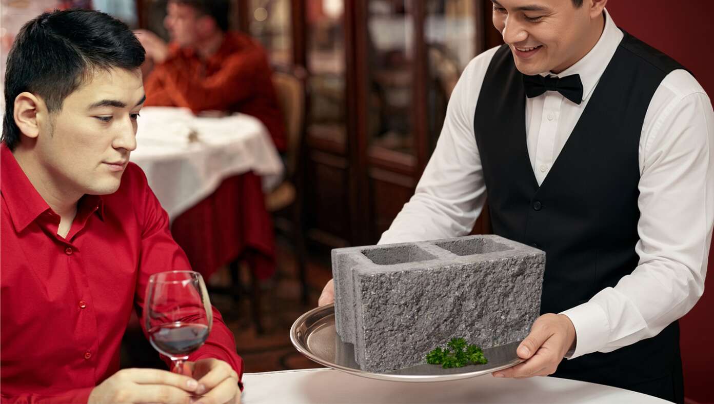 'It's Fine,' Says Introvert Who Ordered Mashed Potatoes And Instead Received A Concrete Cinder Block