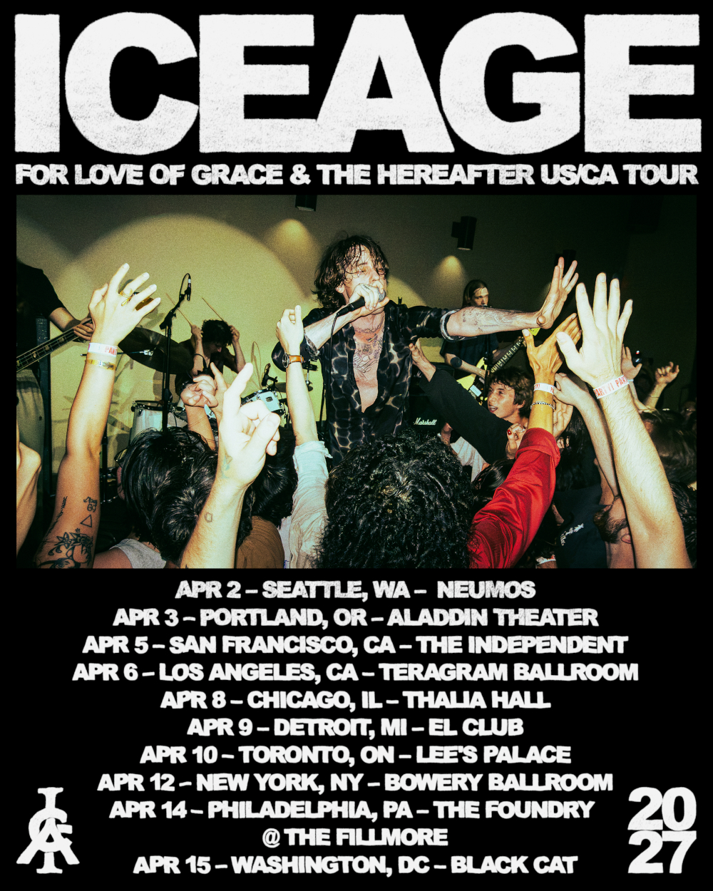 Iceage Sets Spring 2027 North American Tour Dates