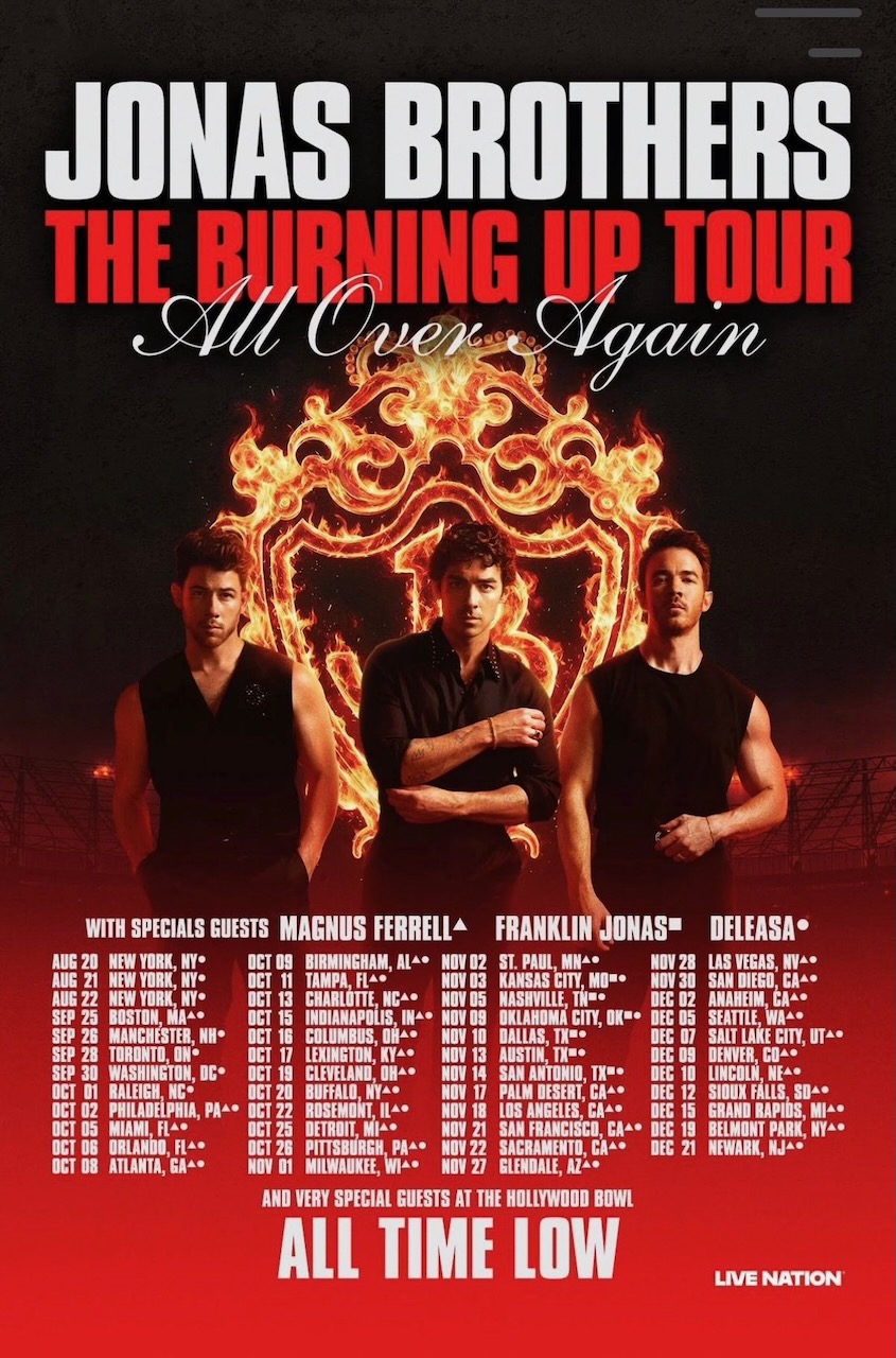 Jonas Brothers Launch Burning Up Tour Across North America
