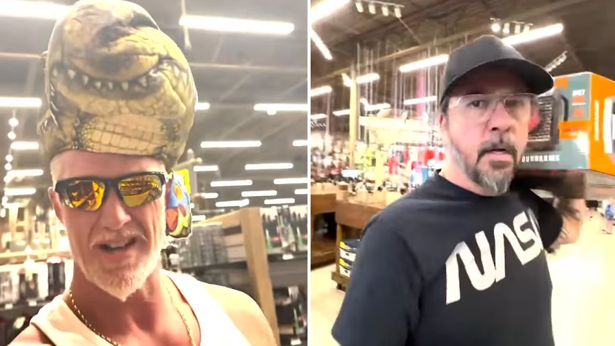 Josh Homme Takes Dave Grohl to Bass Pro Shops