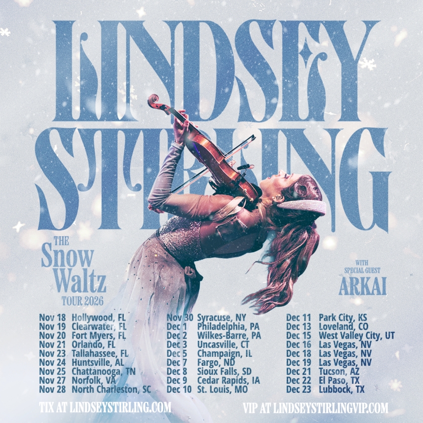 Lindsey Stirling Unveils 2026 Snow Waltz Holiday Tour Dates