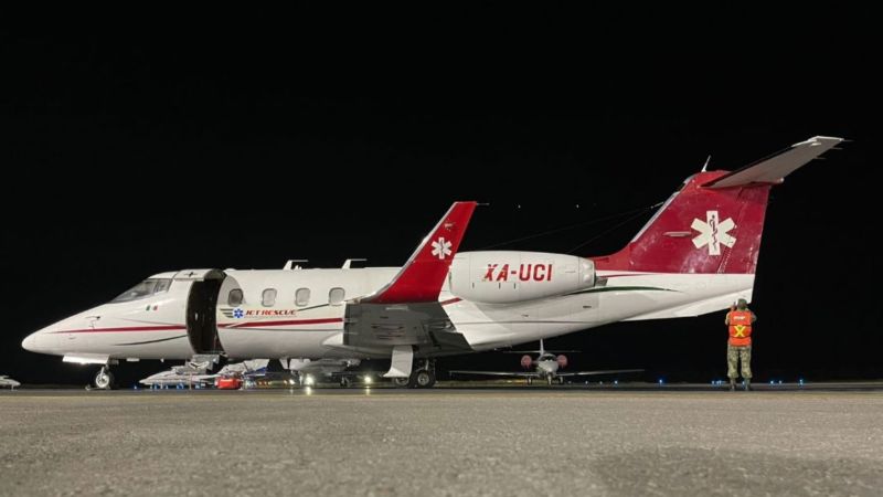 Medevac jet crashes with impeccable suburban timing