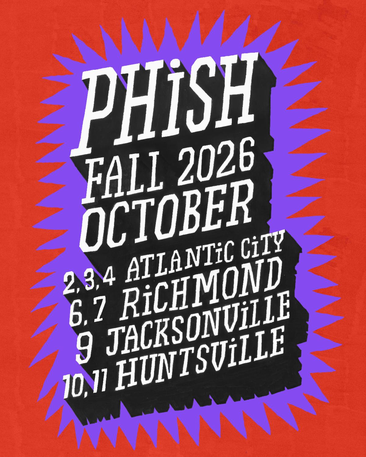 Phish Reveals Highly Anticipated October 2026 Tour Schedule