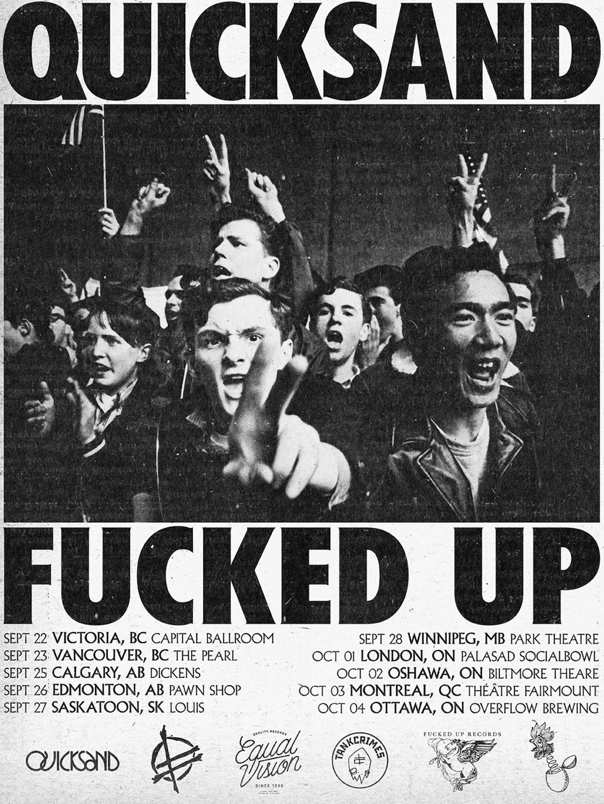 Quicksand and Fucked Up Unite for Canadian Fall Tour