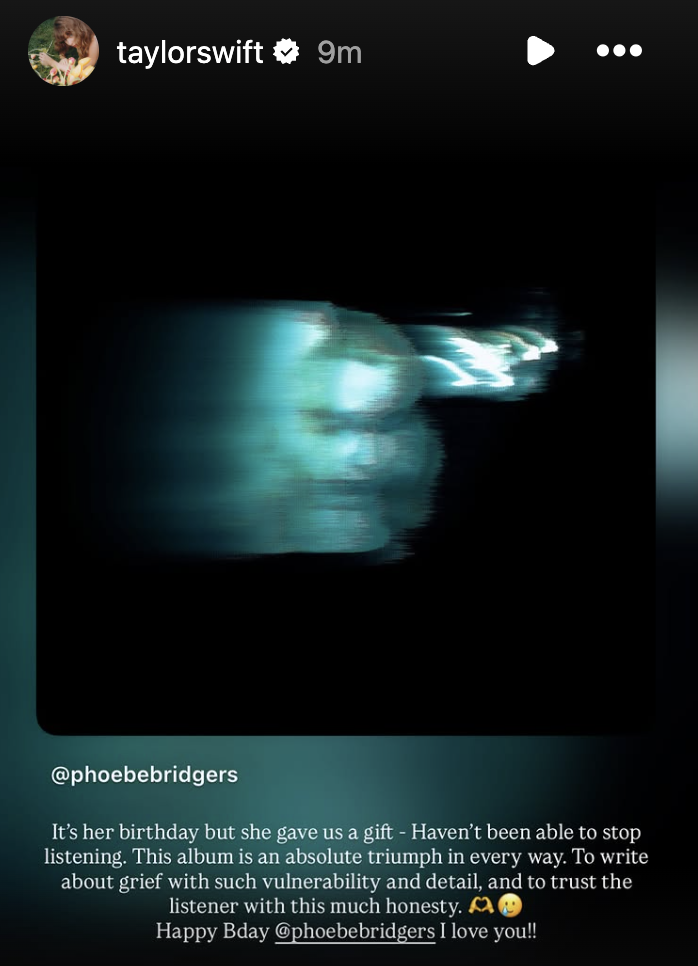 Taylor Swift Raves About Phoebe Bridgers New Release