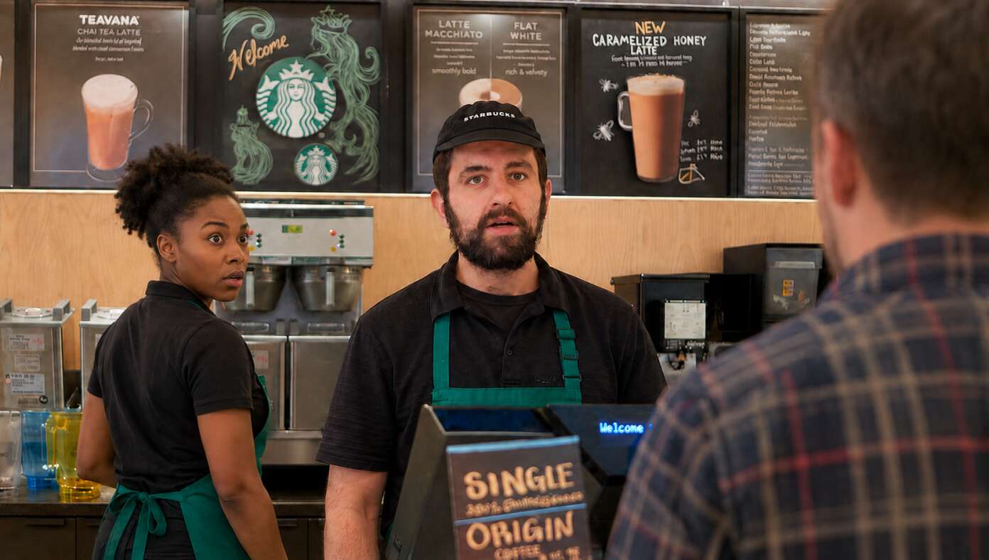 Starbucks Workers Freeze In Awestruck Wonder As Man Orders Something Called A 'Black Coffee'