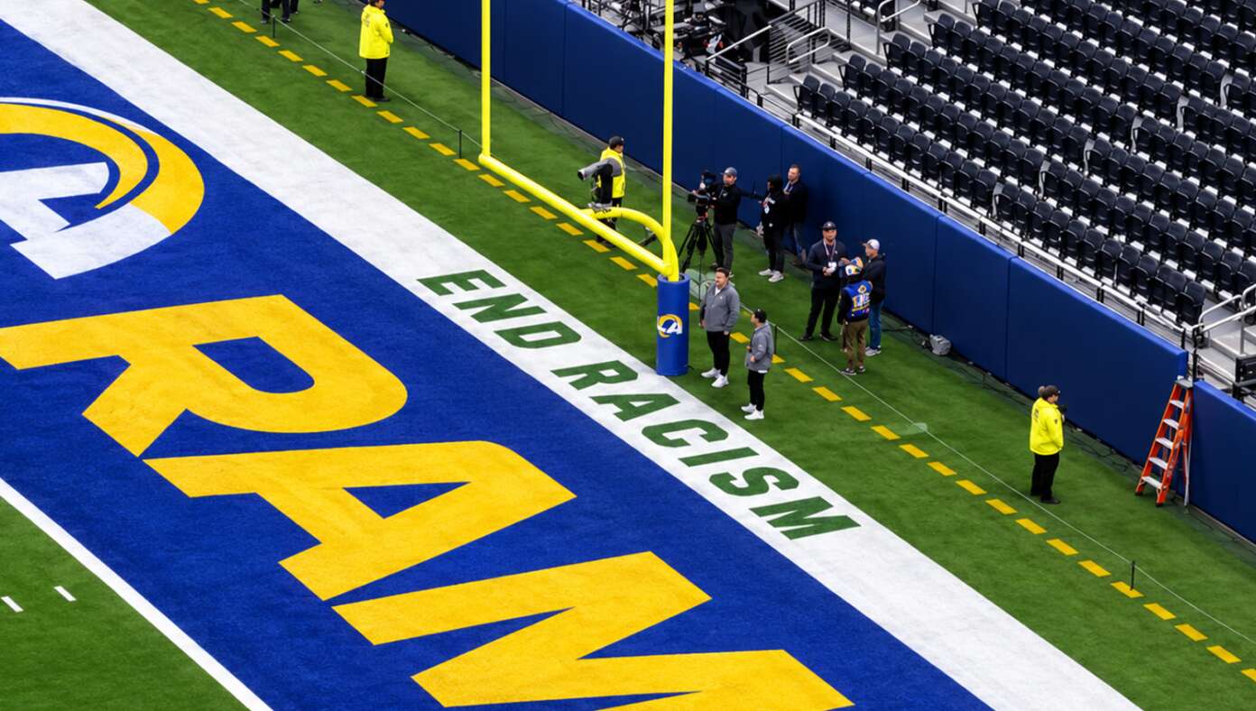 NFL Hoping A White Player Will Eventually Make It Into End Zone To See ‘End Racism’ Message