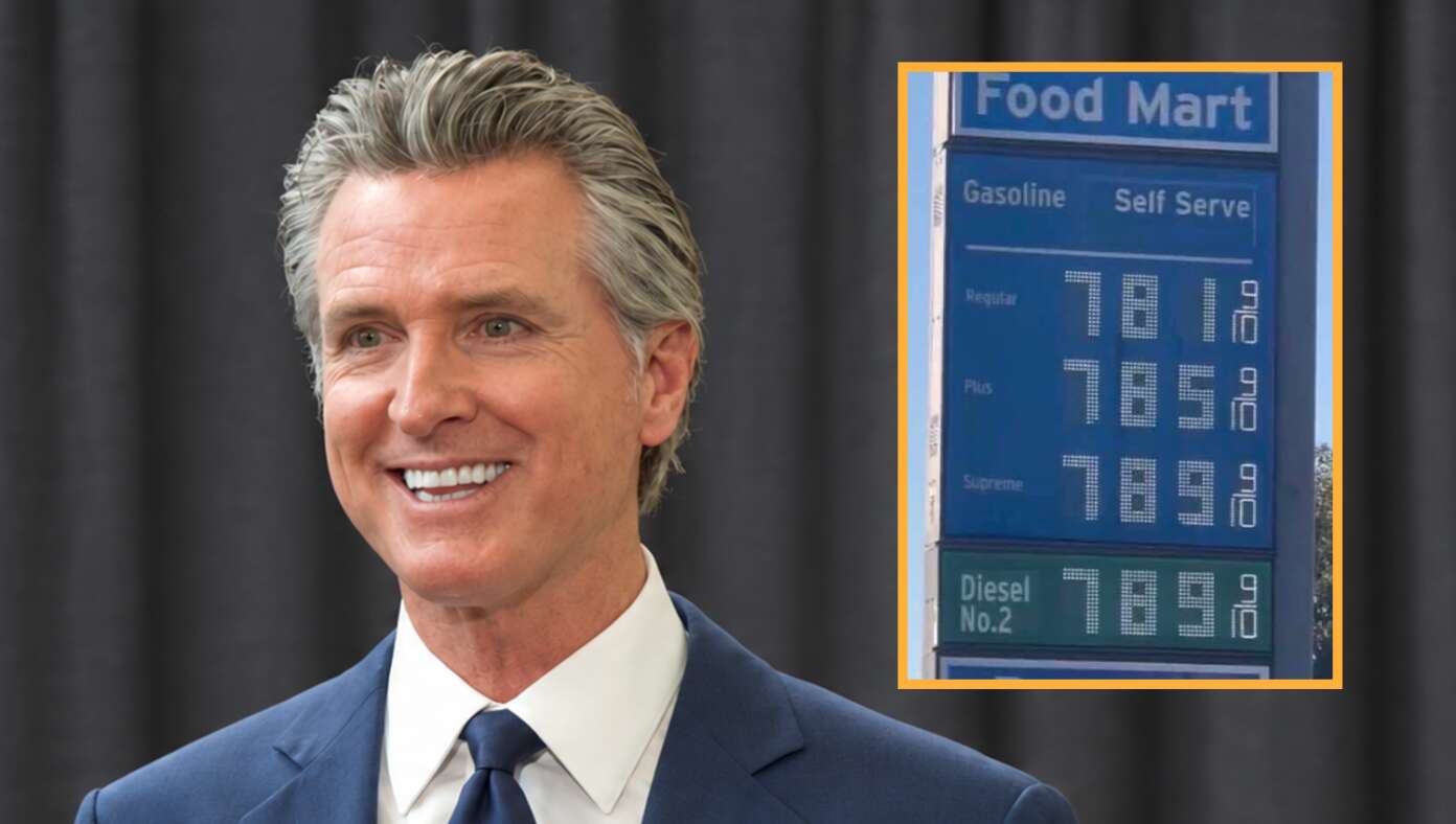 Dyslexic Gavin Newsom Celebrates $1.87 Gas