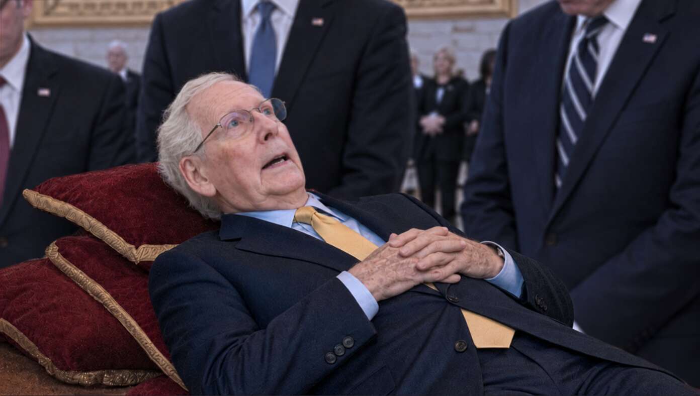 Congress Preemptively Holds State Funeral For Mitch McConnell