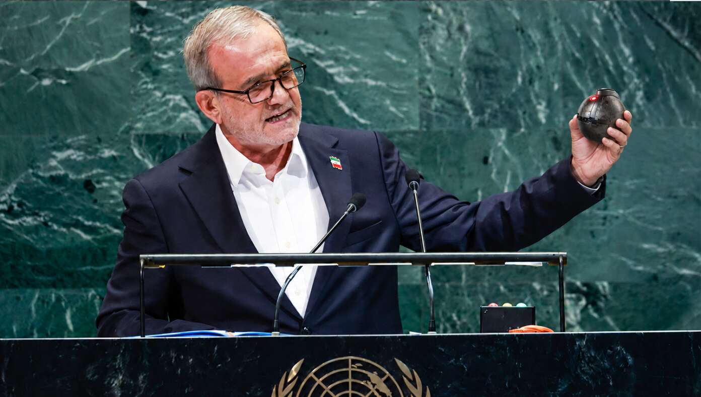 Iranian President Addresses UN While Holding A Thermal Detonator