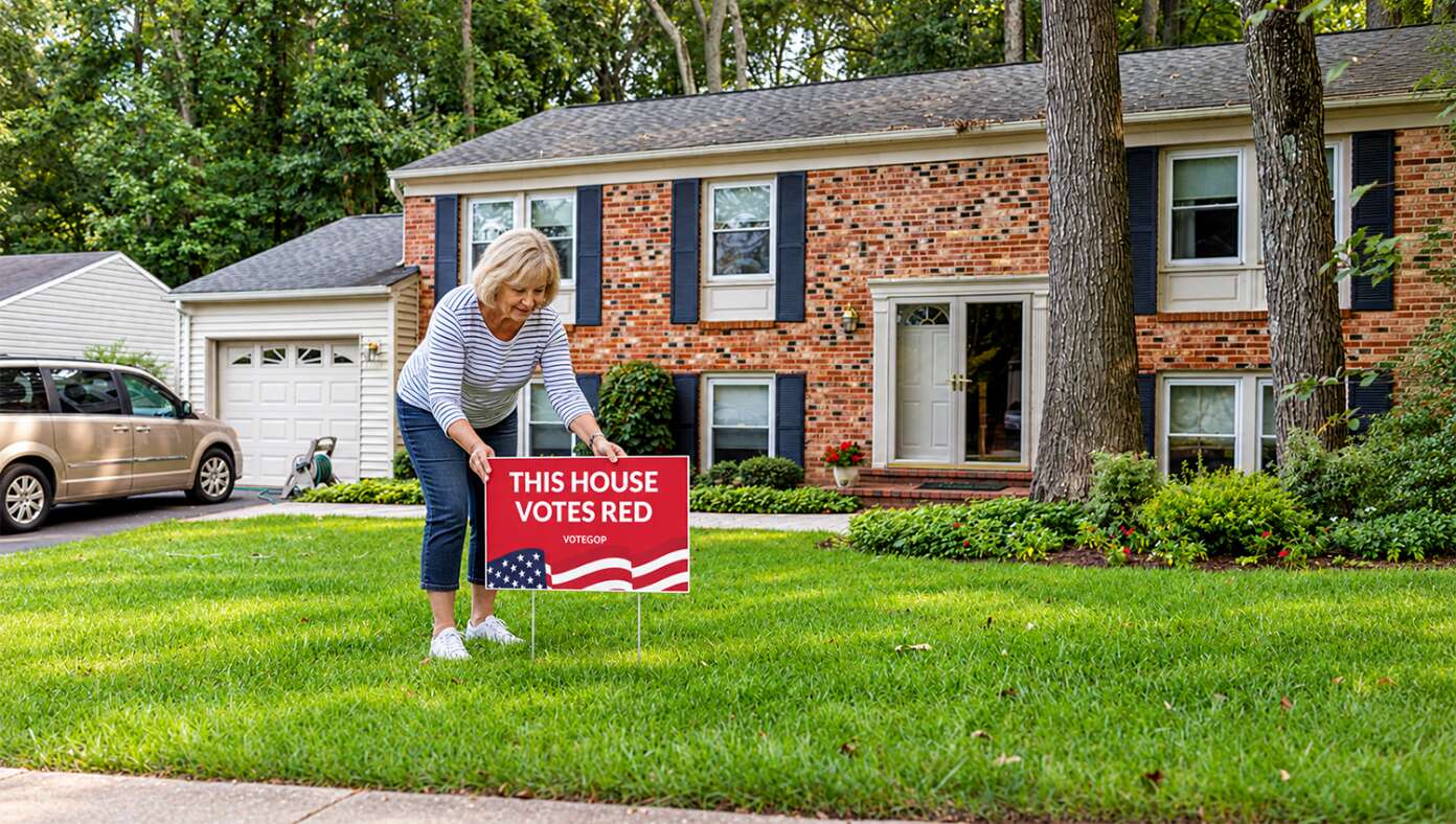 National Election Swayed As Beverly From Nebrasks Puts Political Sign In Yard