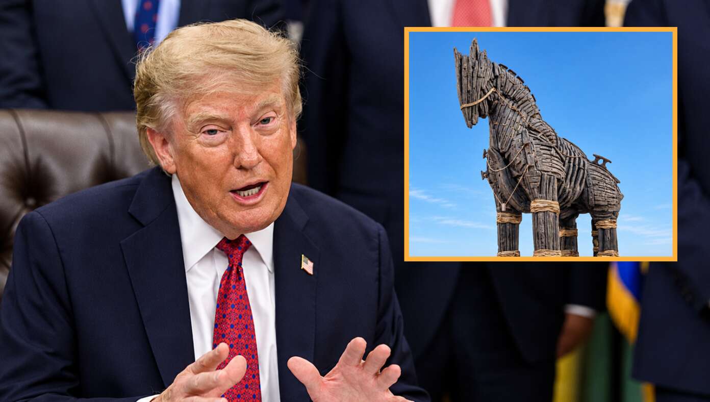 Trump Announces Plan To Gift Iran A Giant Wooden Horse