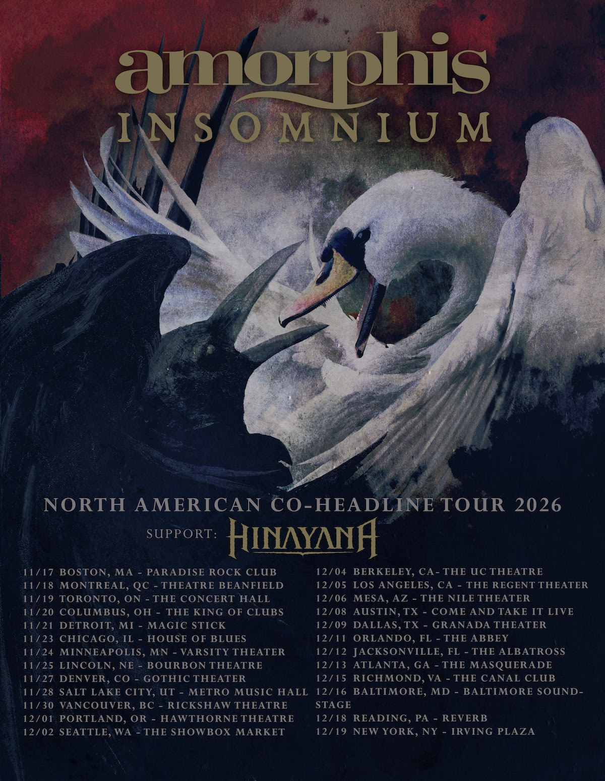 Amorphis And Insomnium Team Up For Big Fall 2026 Tour