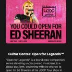 Ed Sheeran Guitar Center Contest Now Open