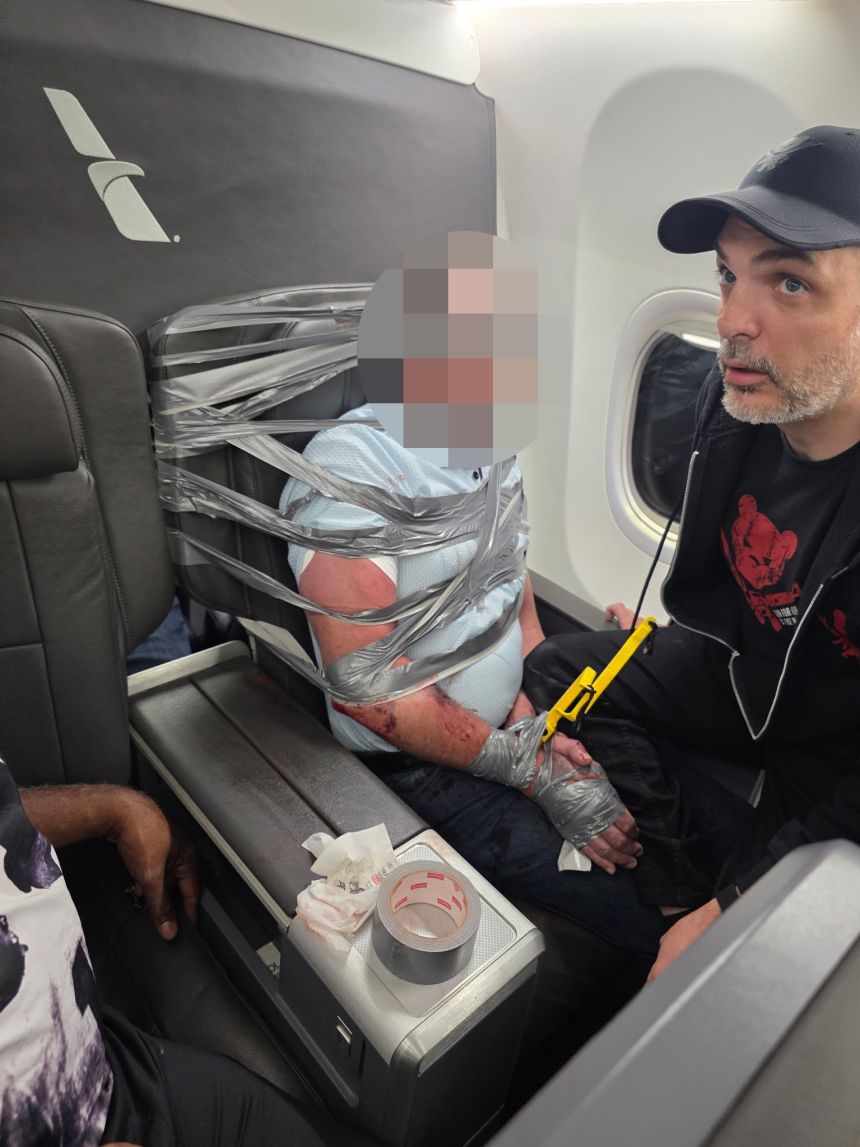 First Class Now Includes Free Duct Tape Restraints
