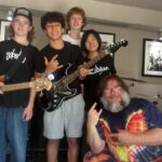 Jack Black Rocks Out with Morello and Ian's Sons