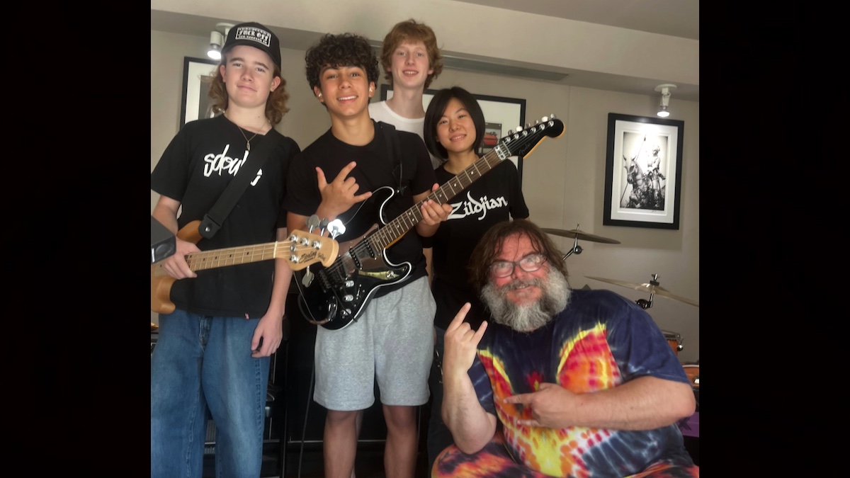 Jack Black Rocks Out with Morello and Ian's Sons