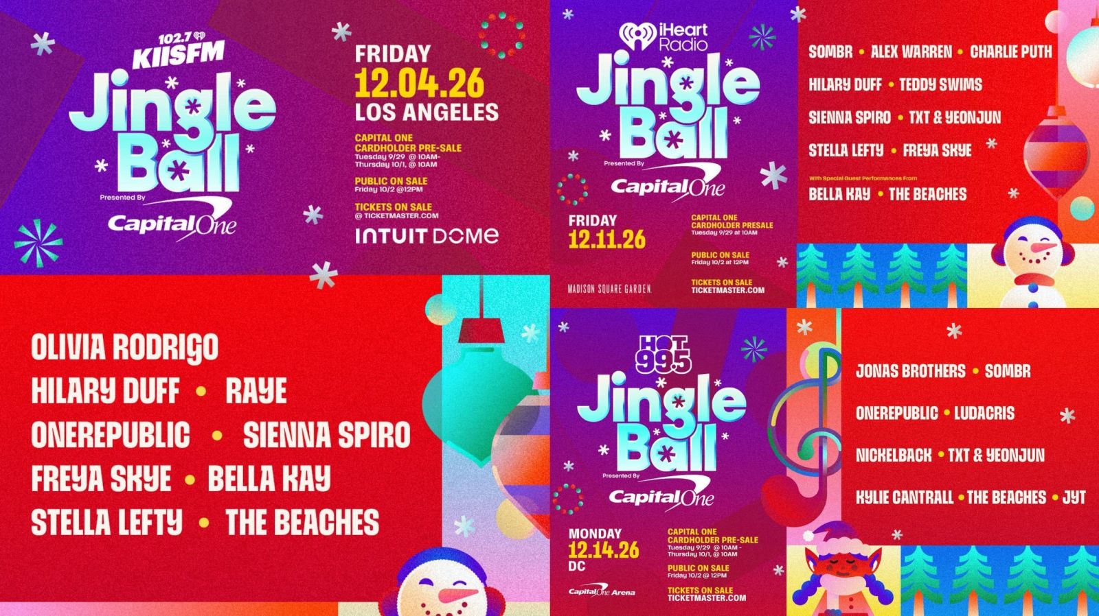 Jingle Ball 2026 Adds Olivia Rodrigo And Rising Stars