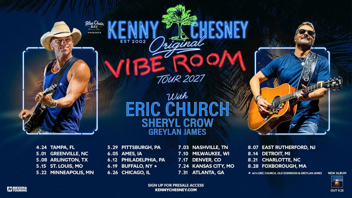 Kenny Chesney Hits Road with Eric Church and Sheryl Crow in 2027