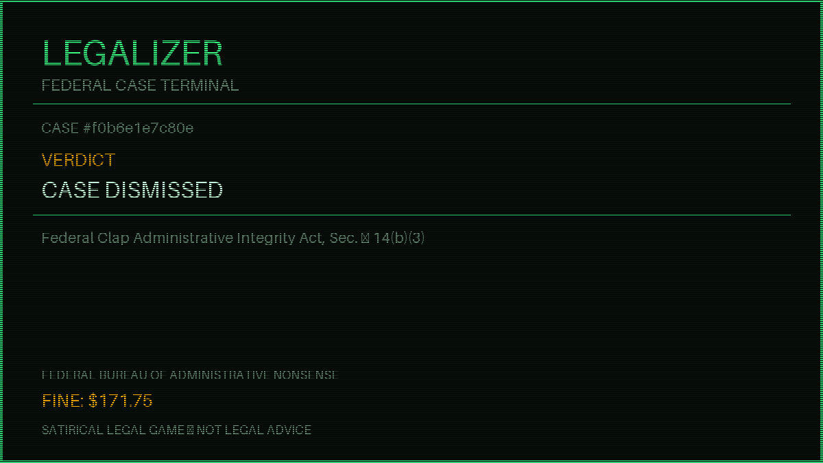 legalizer case f0b6e1e7c80e