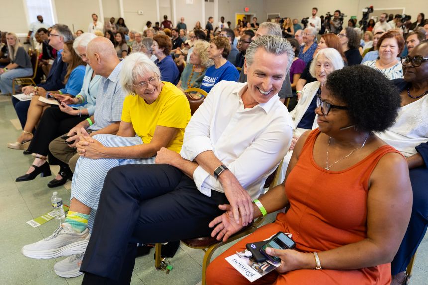 Newsom Tests Presidential Waters In South Carolina