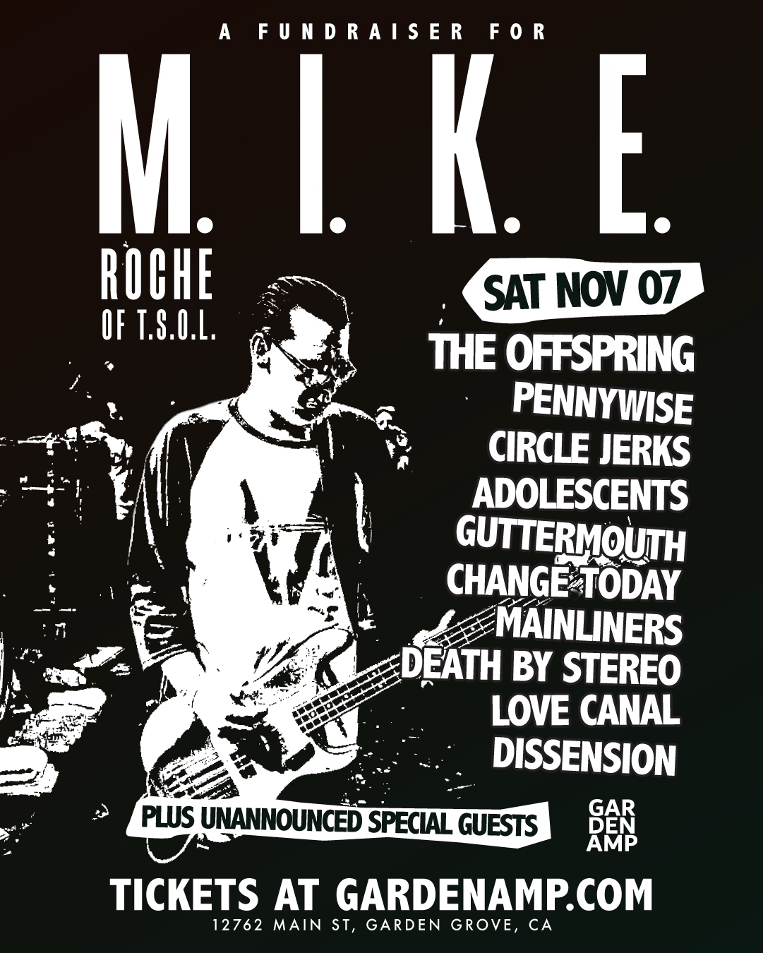 Punk Legends Unite for Mike Roche Benefit Gig