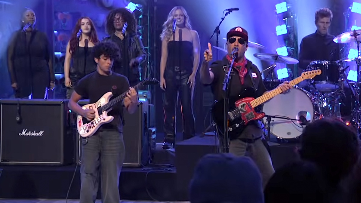 Tom Morello and Son Rock Out on Jimmy Kimmel Live