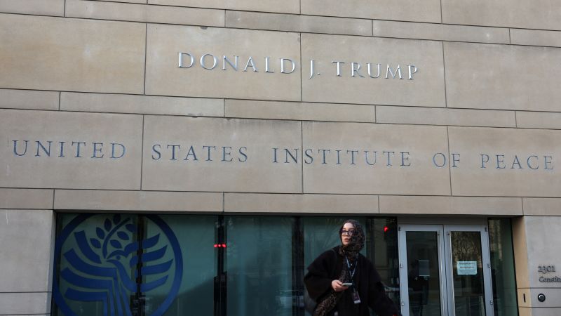 Trump Demands Branding on Peace Institute Building Because Ego