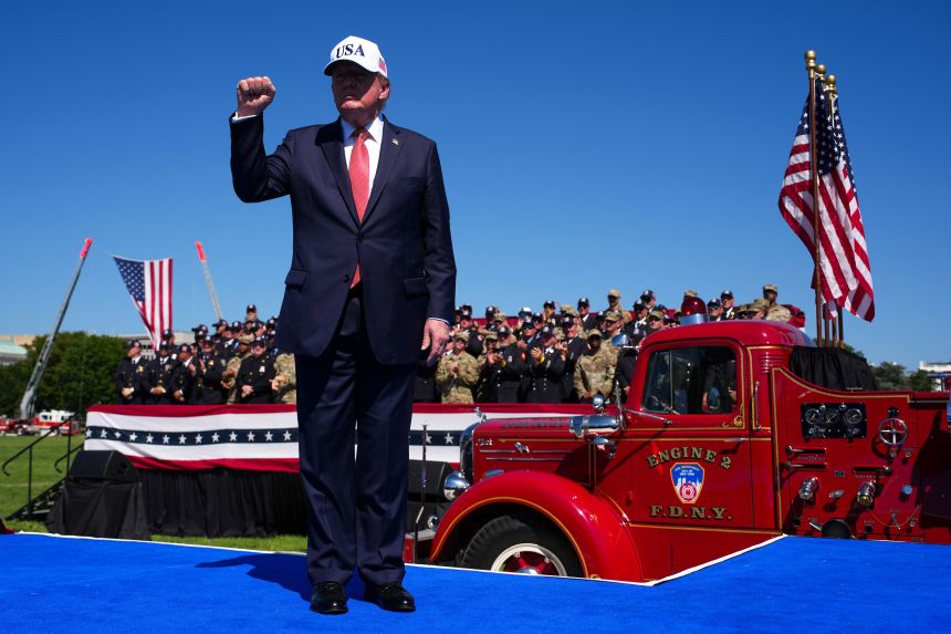 Trump Honors 9/11 Heroes With Brief Pause From Self Promotion